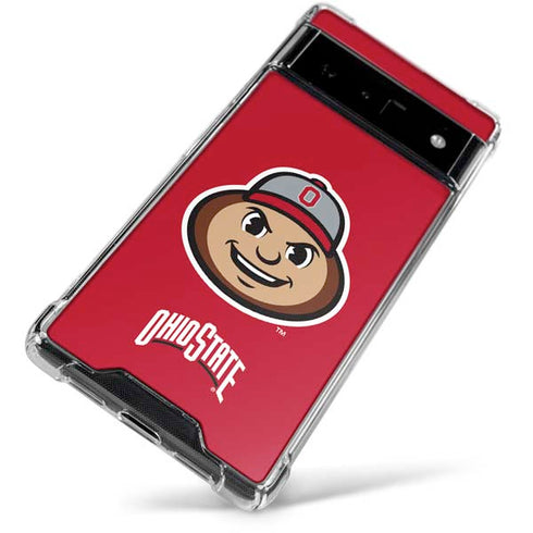 Ohio State University OSUBuckeyes Light Grey Google Pixel 6 Clear Case